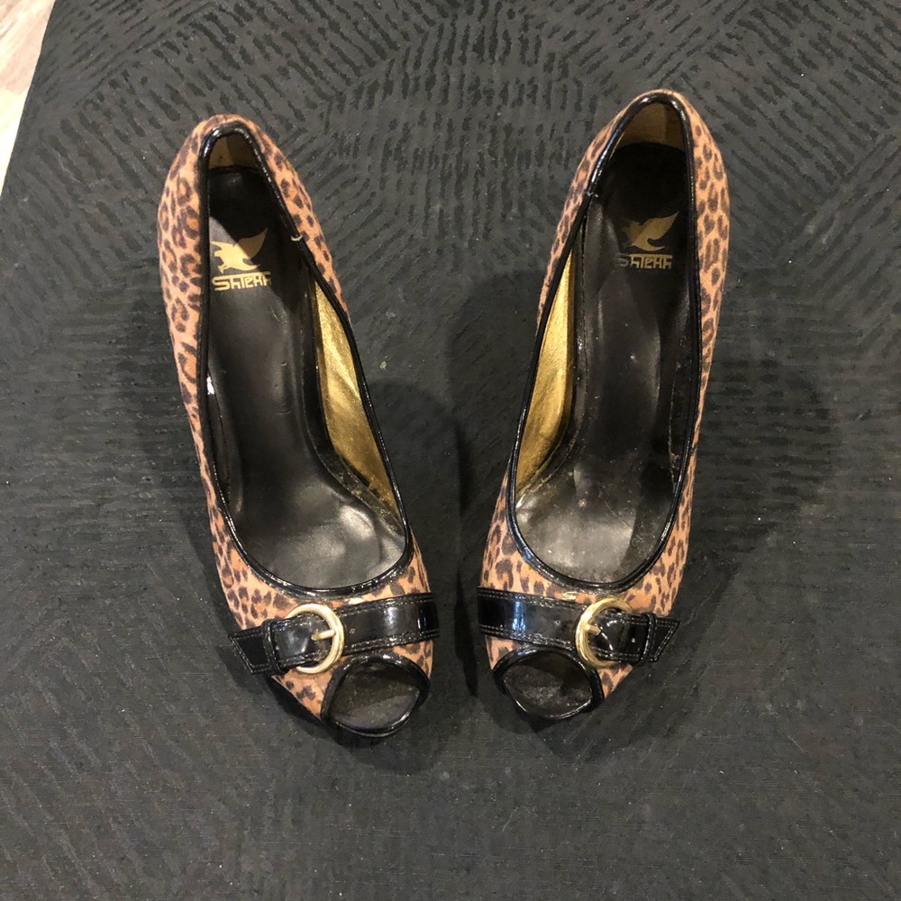 Sheikh leopard pattern heels